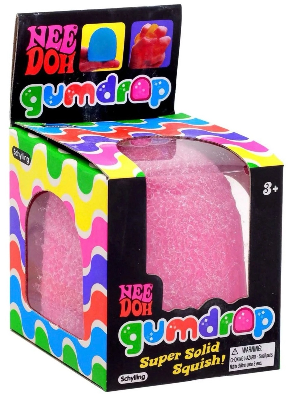 Nee Doh Gumdrop Super Solid Squish - Pink